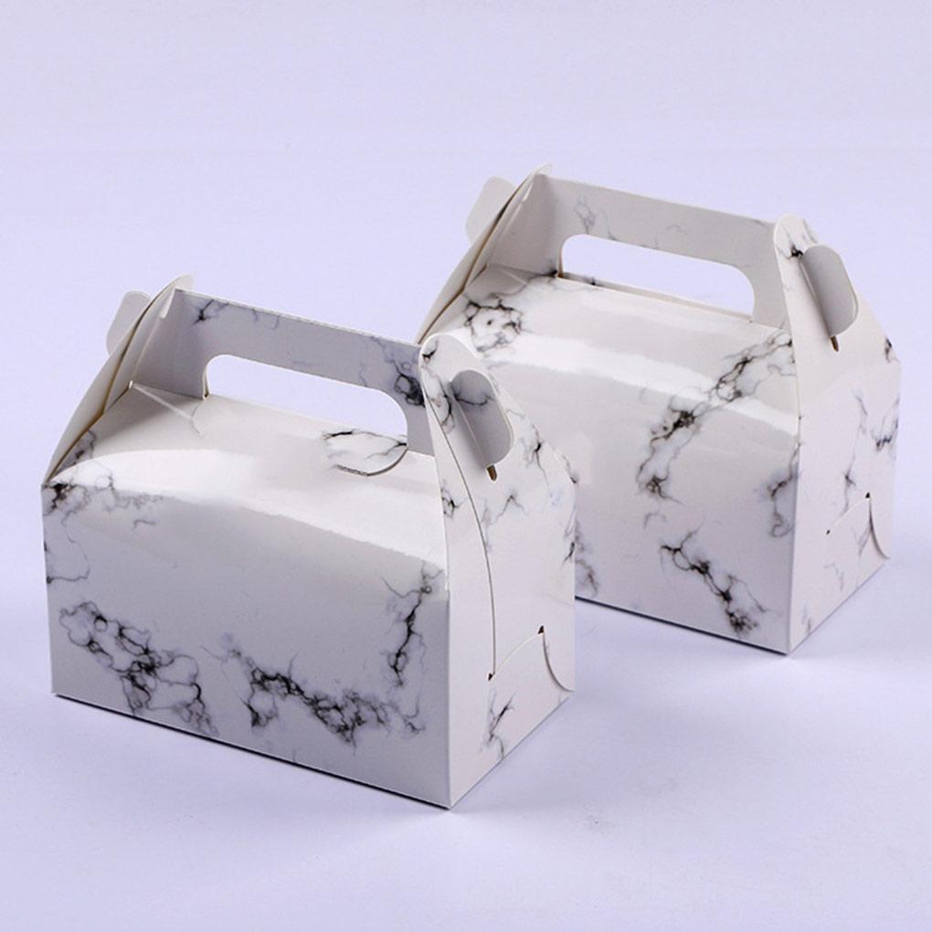 Коробка для хранения торта с ручками, коробки для вечеринок, еда, закуски, подарки, упаковка, ящик для яичного тарталетки для дома, ресторана, пекарни