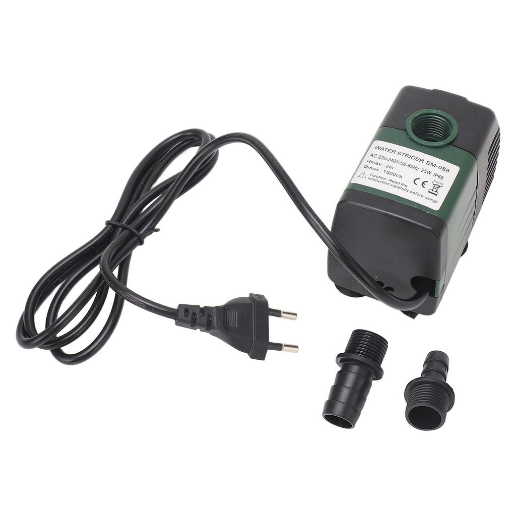 Погружной насос для фонтана, аквариума, циркуляции воды, фильтрации, 25 Вт, микро, 1500 л/ч, IP68