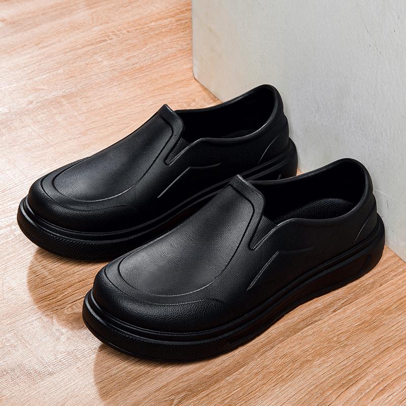 Chef Shoes Non-slip Waterproof Oil-proof Kitchen Work Shoes 2025 Light Breathable Kitchen Slippers Canteen Hotel Shoes for Men