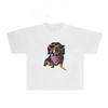 Anime Kawaii Dachshund Men Women Autumn T-Shirt Harajuku Vintage Short Sleeve Loose Casual Fitness Comfortable Y2k Top