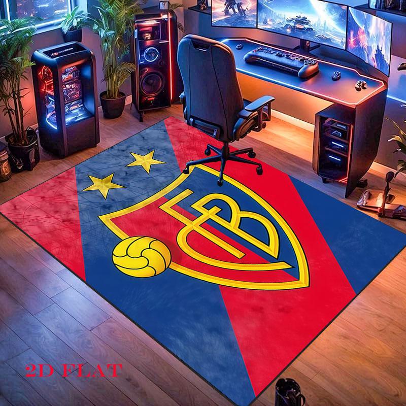 FC Basel 1893 Carpet Rug for Living Room Bedroom Home Sofa Decoration,Kids play Nonslip Floor Mat