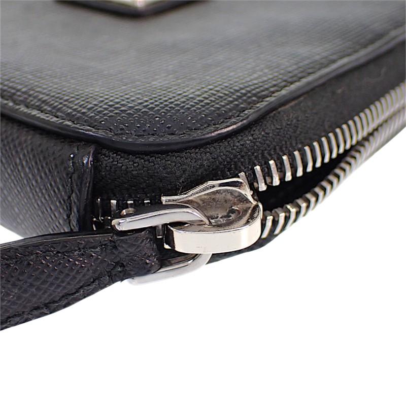 PRADA  1NR015 2WAY bag black Safiano Women