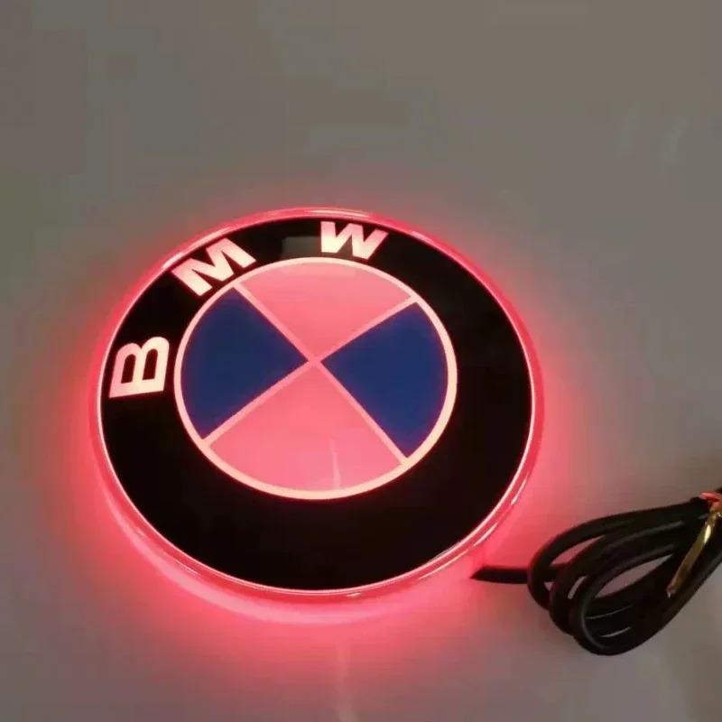 vbjly8 Car LED Emblem Light 82mm Front Or Rear Static Single Color Red Blue White FOR BMW F10 E90 E60 E61 E93 E87 F30 F15 X1 X3 X5 X6 QT5