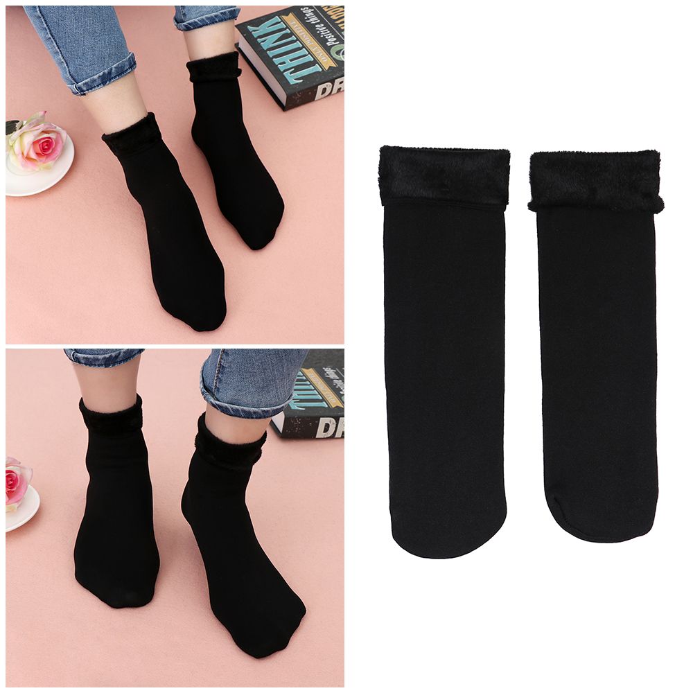 Winter Warmer Snow Boots Thermal Velvet Floor Stocking Wool Hosiery Thicken Socks Cashmere
