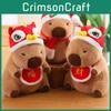 Toy Capybara Plush Holiday Cheer Cartoon Lion Christmas Fortune Wealth Festive