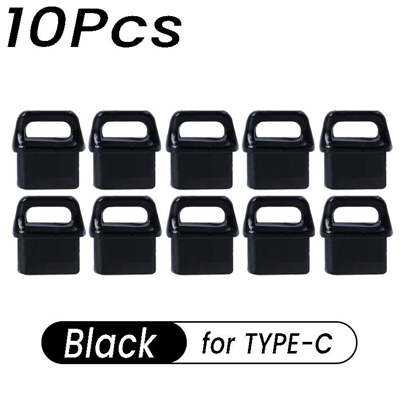 Soft USB-C Port Cover DIY Easy to Grip Lightnning Dustproof Plugs Cover Type C Dust Plug for iPhone AirPods Samsung Xiaomi2
