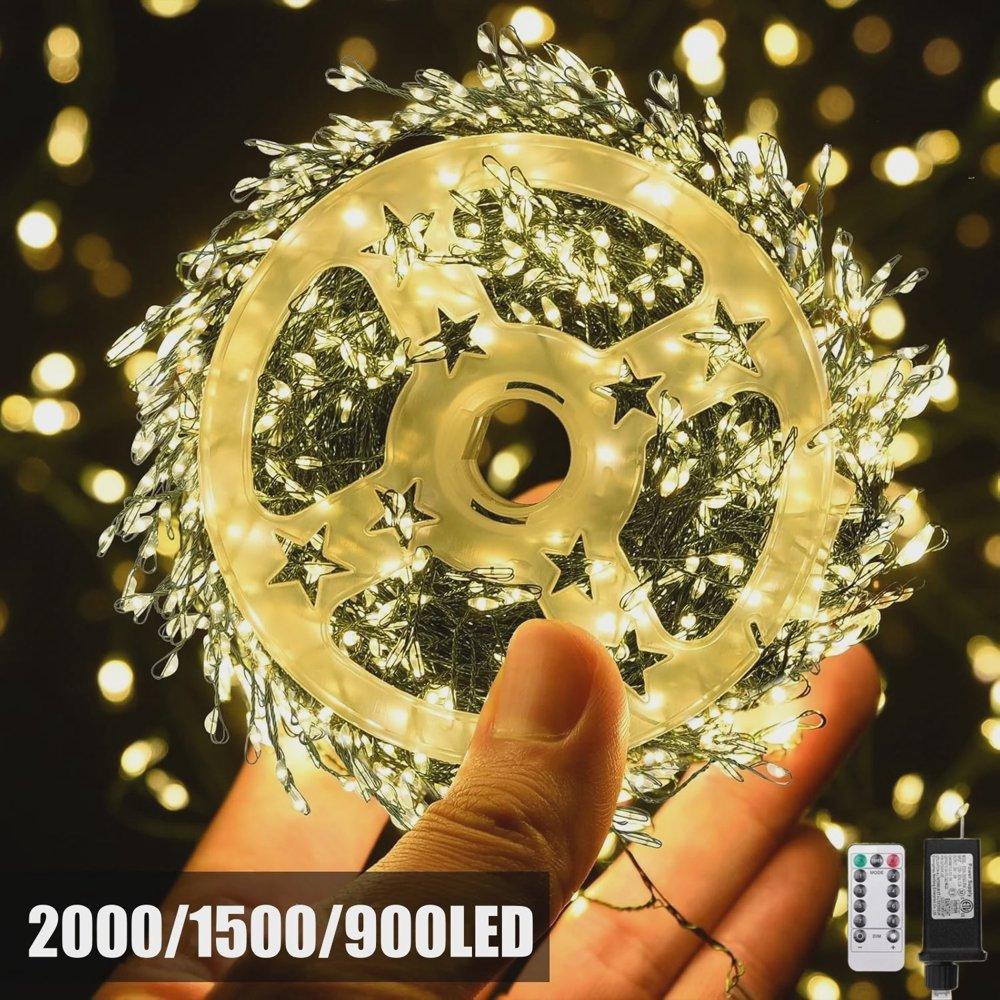 1000LED Fairy String Lights Christmas Garland Outdoor Decor Lights Waterproof With Remote For Tree Street Wedding Party