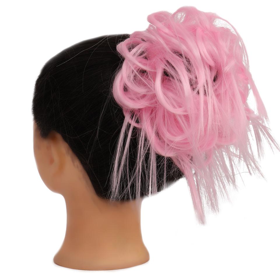 Шиньоны из синтетических волос, грязные резинки для волос, резинка для волос, пучок, прямая прическа, наращивание волос для женщин