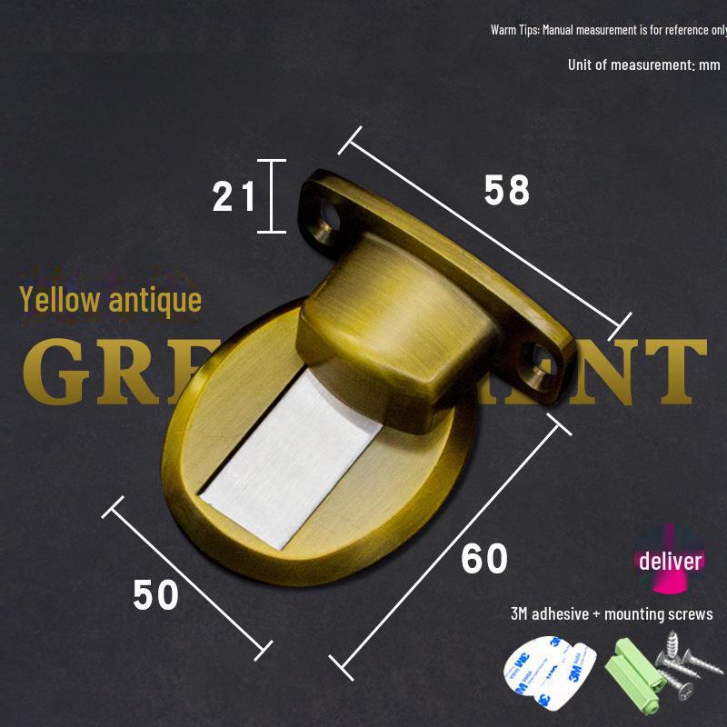 Магнитный бесшумный дверной стопор: Прочное, устойчивое к ударам присасывание для дверей ванной или спальни