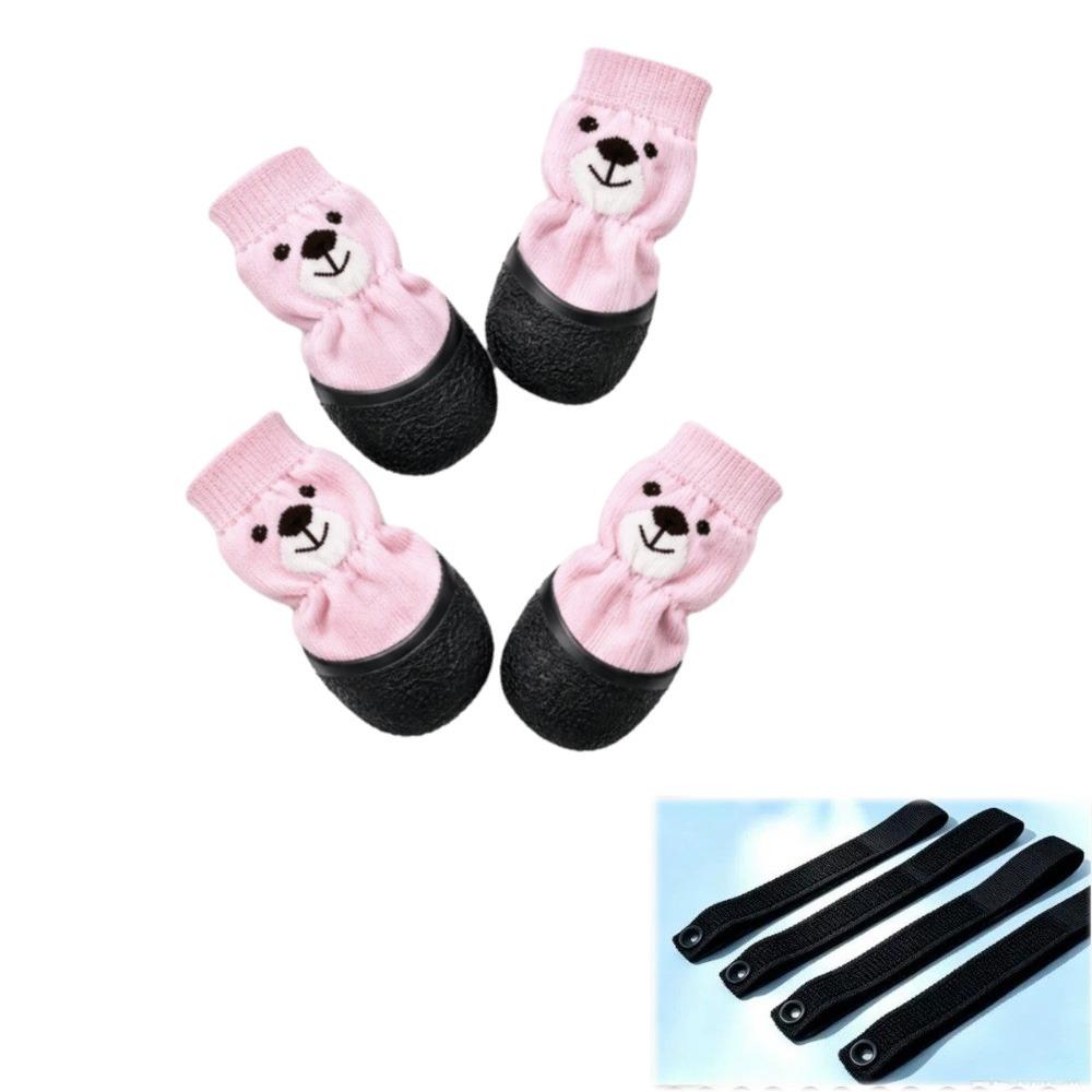 Soft Sole Waterproof Dog Socks Shoes Adjustable Dog Foot Covers Anti-Scratch Foot Cover Walking