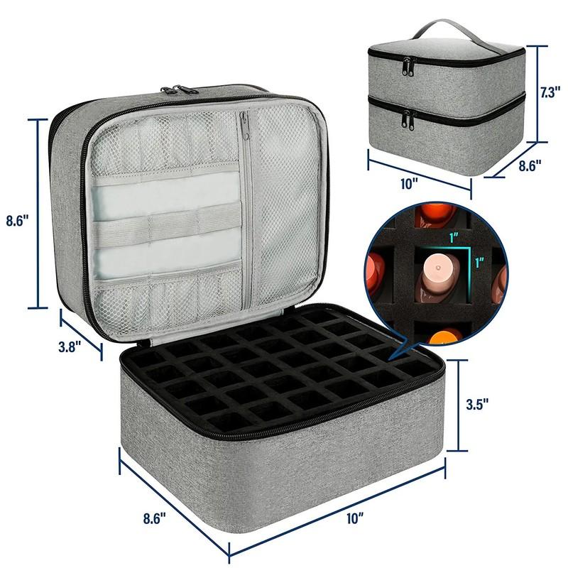INS Manicure Set Carrying Bag Double Nail Polish Storage Bag Home Use Professional Salon Quality Beginner Friendly Storage Bag