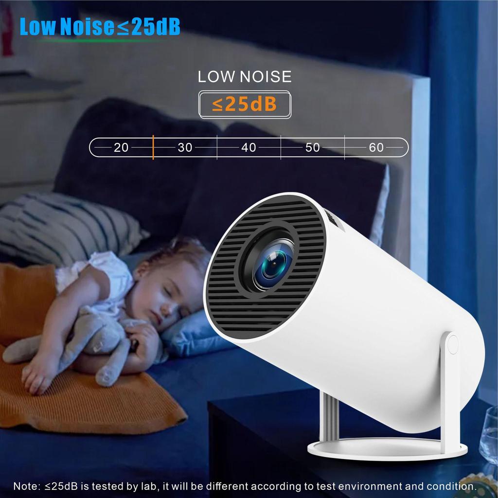HY300Pro Portable Mini HD Projector with Screen Mirroring YouTube