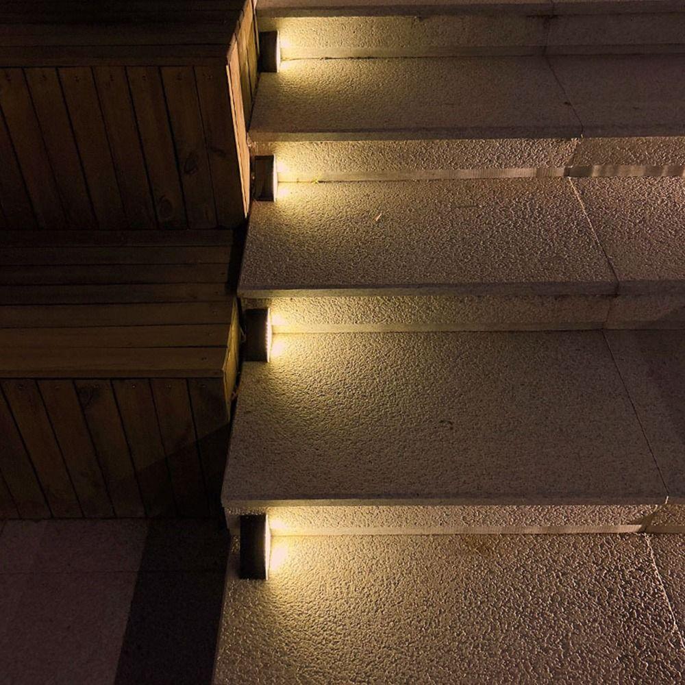 Warm Light Stair Light LED Outdoor Floor Light High Quality Solar Step Lamp Porch Terrace