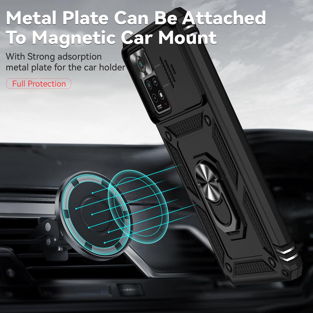 Чехол-подставка с кольцом для Redmi Note 11 Pro Plus, защитный чехол для телефона от падения с камеры для Redmi Note 11s Note11 Pro + 5G Funda