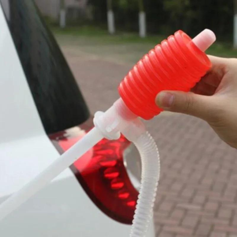 2Pcs Car Motorcycle Oil Gasoline Diesel Transfer Sucker Hand Pump Manual Siphon Suction Water Pump Car Fuel Oil Transfer Tools