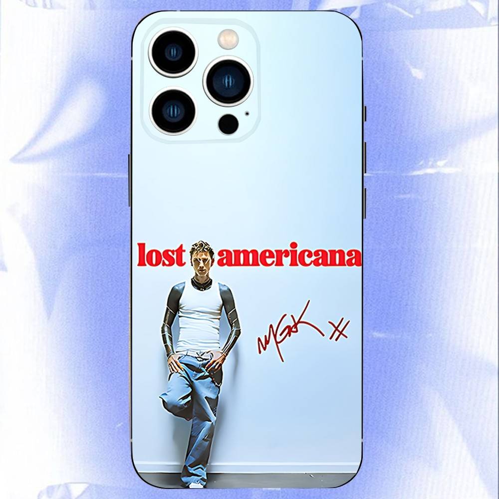 MGK LOST A-AMERICANA Черный Мягкий Чехол Для iPhone 17 13 14 15 11 16 12 Pro Max Pro Max Plus E Air Mini Чехол-Оболочка для Телефона