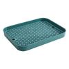 1pc Drain Tray Creative Filter Double Layer Non Slip Water Control Kitchen Cup Tableware Tea Tray Plastic Storage Box Household