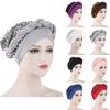 Women Muslim Stretch Turban Hat Chemo Cap Hair Loss Head Scarf Wrap Cap