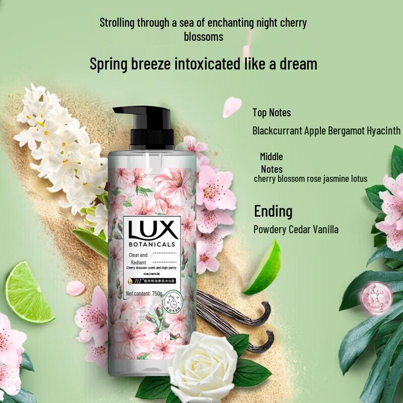 LUX Cherry Blossom Botanical Essence Body Wash