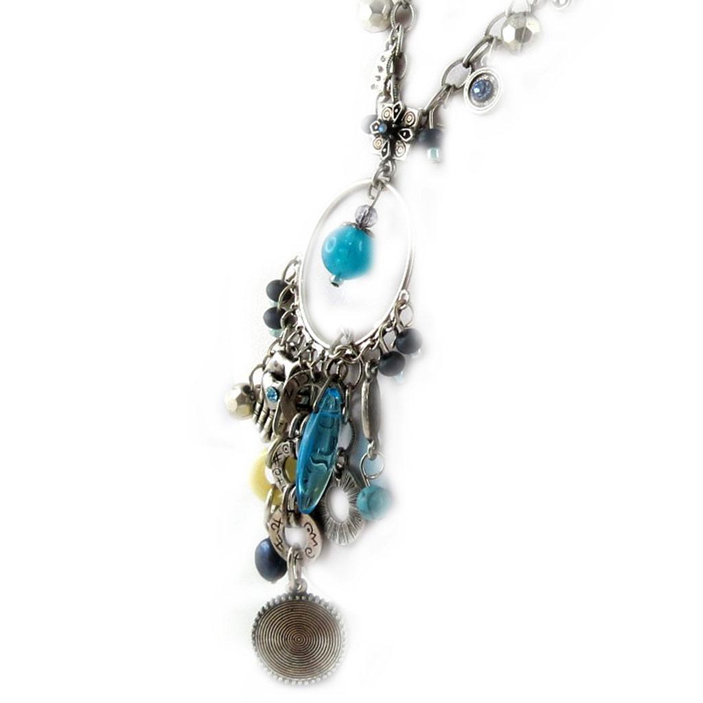 Les Trésors De Lily [E2086] - Дизайнерское колье «Воспоминания о прошлом», бирюзовый