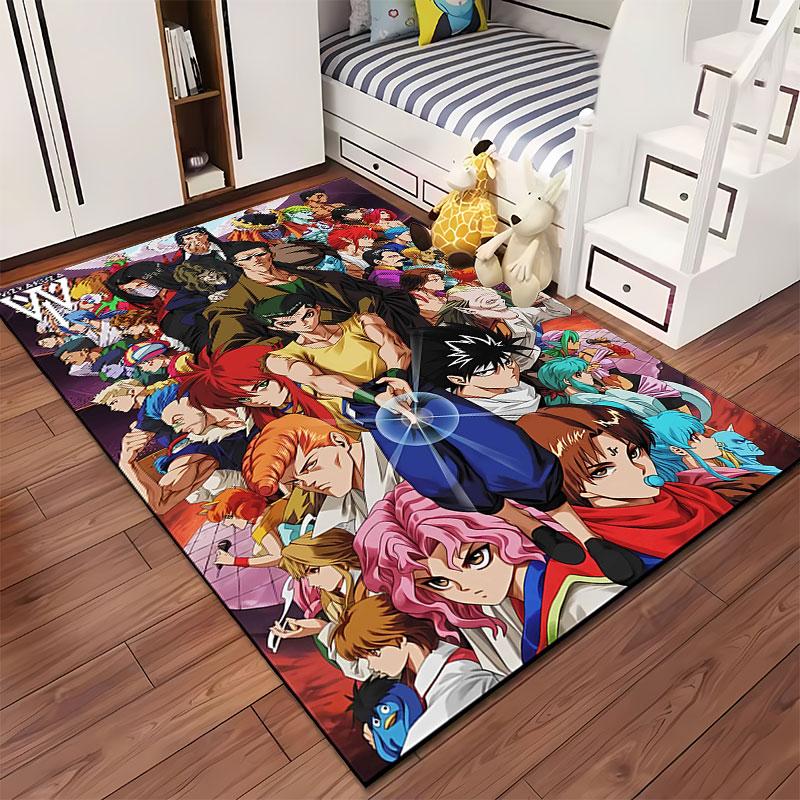 Anime Team Battle Artwork suitable as a non-slip mat for the living room or bedroom sofa