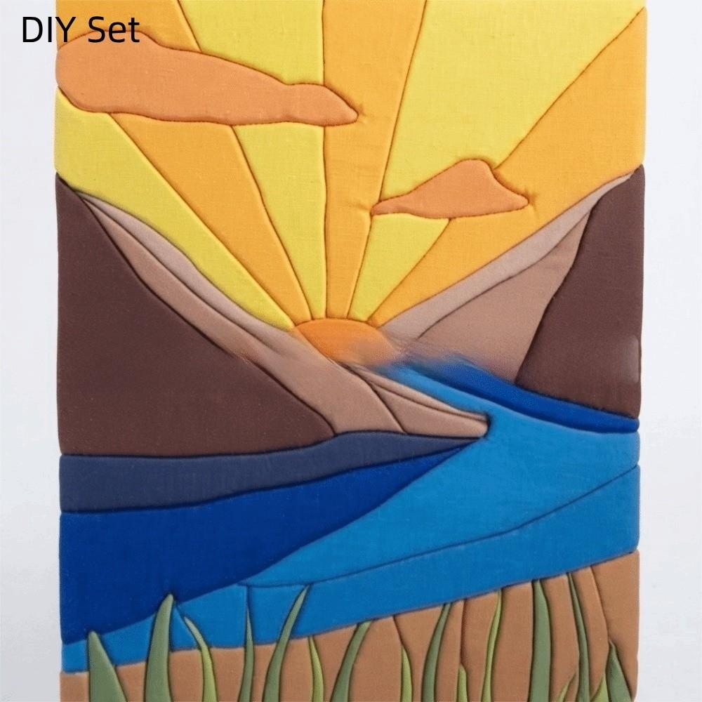 Handmade Embroidery Kit DIY Fabric Embroidery Kit Embroidery Supplies Needlework Kit Gift