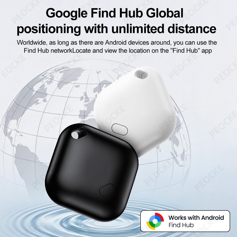 1-4 шт. Умная метка местоположения Android Bluetooth-локатор GPS-трекер Альтернатива AirTag Искатель предметов Работает с Google Find Hub