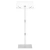 VEVOR Podium Stand, 1100 mm Acrylic Lectern, Portable Laptop Desk with Wide Reading Surface, Book Clips, Adjustable Angle, Floor-Standing