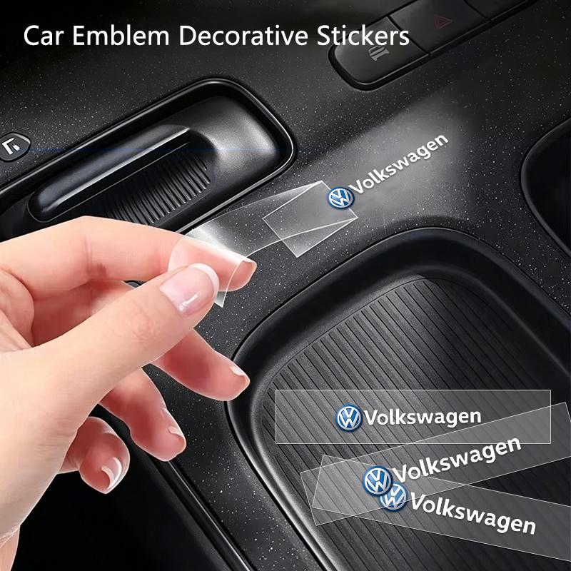 5/10PCS Car Emblem Sticker Car Body Decoration Sticker For Volkswagen VW Polo Tiguan Golf 4 5 Jetta Beetle Scirocco Passat zs9