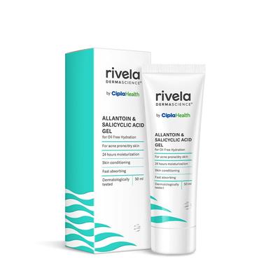 Rivela Dermascience By 24-часовой увлажняющий гель без масел для кожи, склонной к акне и сухой кожи, 50 мл, 1 шт.