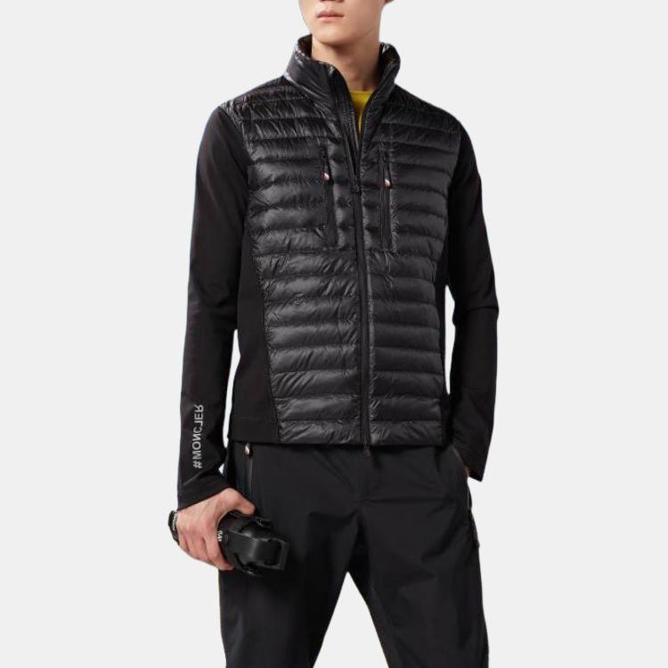 Moncler Down Jackets Men's Black Stand Collar Moderate I10978G00006829H7999