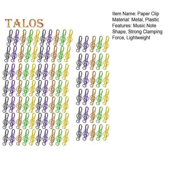 100 шт. скрепки для музыкальных нот дизайн скрипичного ключа с сильной силой зажима держатели для музыкальных страниц офисные школьные принадлежности