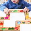 Dinosaur Dominoes Matching Game Developmental Early Education Wooden Puzzle Toy Picture for