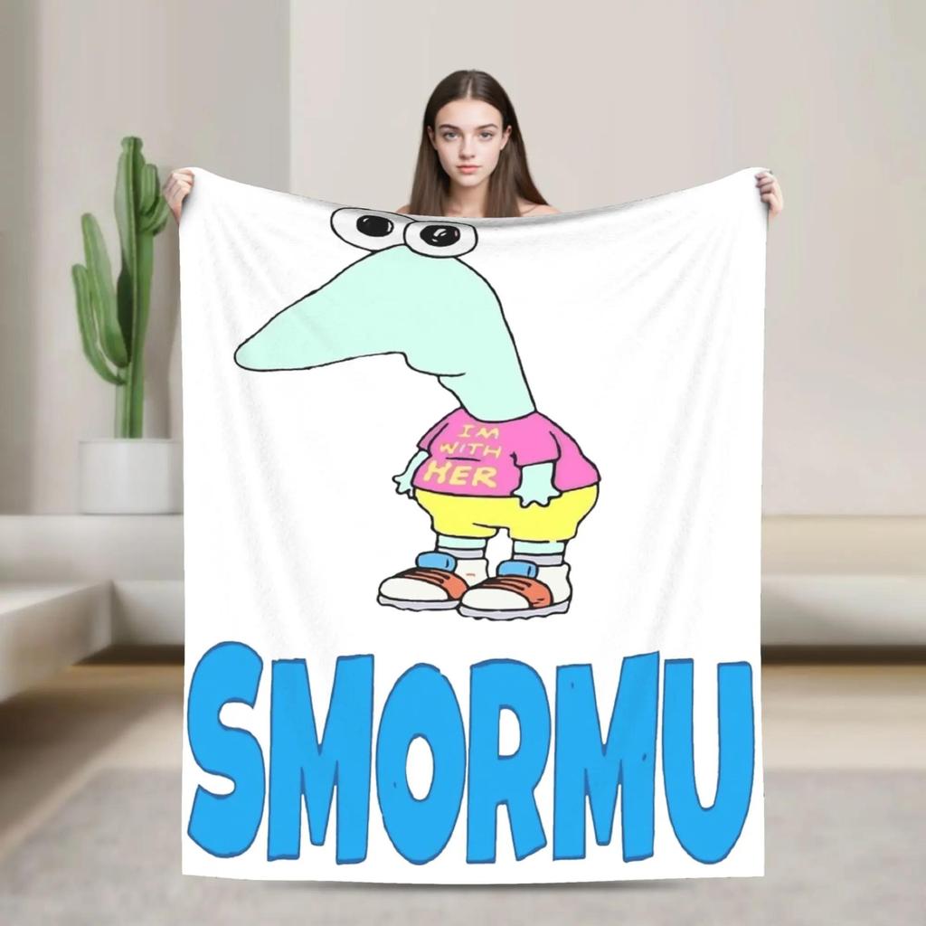 Smiling Friends Flirting Alan Bliblie Pim Blanket Super Warm Quality Bedding Throw for Couch Bed Spring Graphic Blanket for Boys