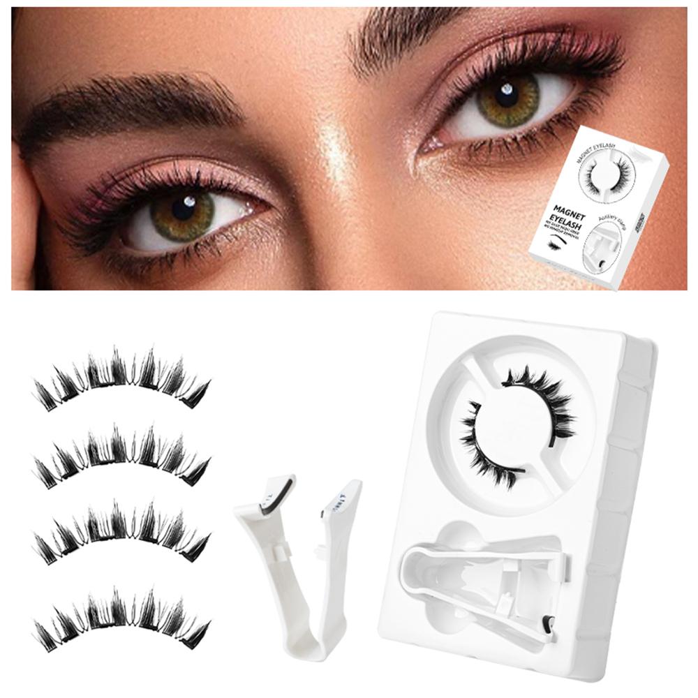 Reusable Magnetic Eyelashes with Applicator No Glue Needed DIY Lash Extensions