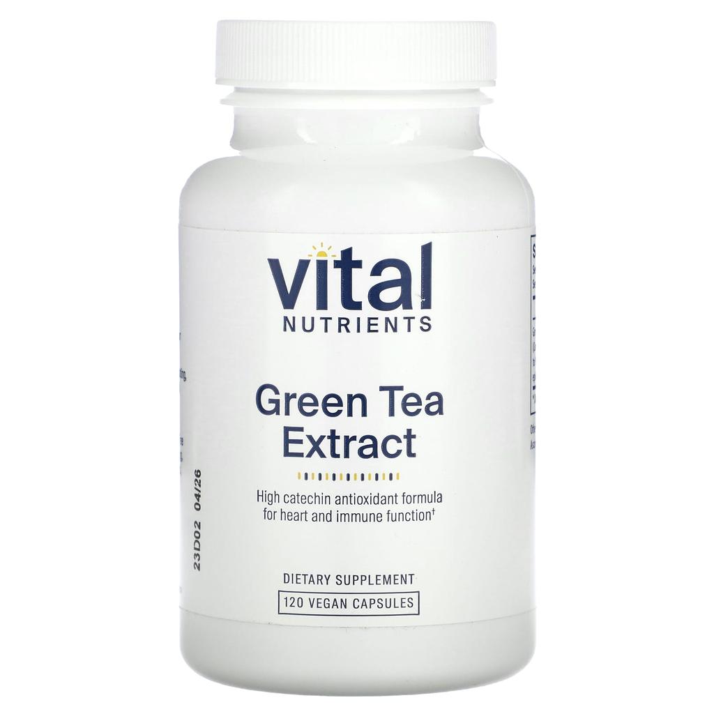 Vital Nutrients, экстракт зеленого чая, 550 мг, 120 растительных капсул (275 мг на капсулу)