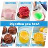 AEE2-Rose Ice-Cube Tray With Funnel, Makes Four Rose Shaped Ice-Cubes, Easy Release Ice Ball Maker Durable Easy To Use