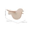 1 Set Diy Wind Chime Kit Painting Crafts Making Wind Chimes Bird Shaped Wood Craft Windchime Wind Bell Garden Hanging Decoration