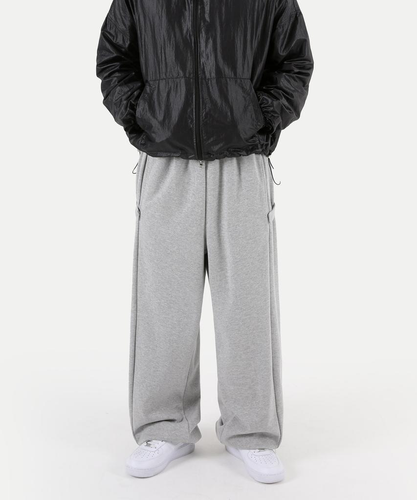 UMM Side Button Snap Balloon Wide Sweatpants 3 Colors