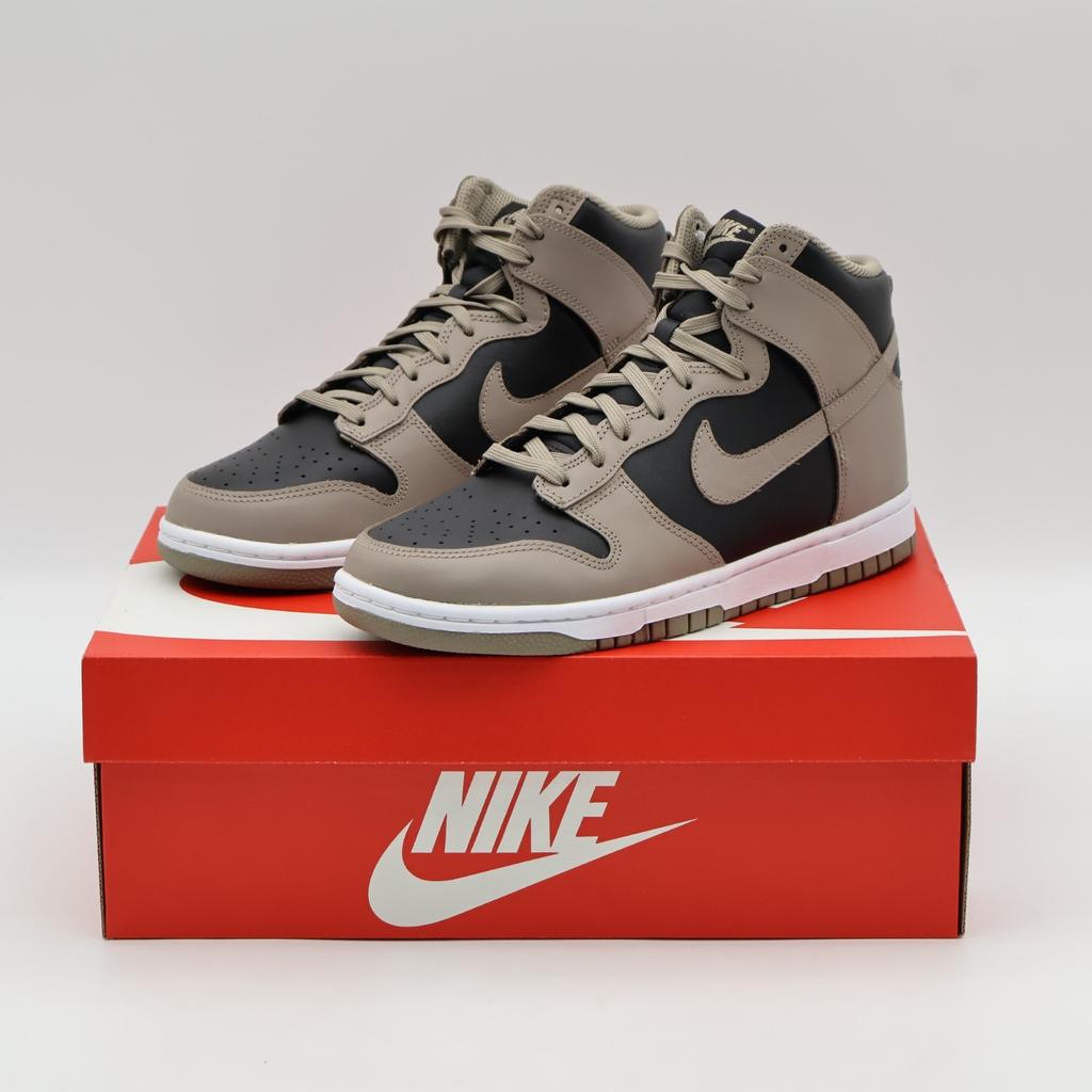 DD1869-002 Nike Dunk High Лунный Ископаемый Черный Горький Темно-Коричневый Пепельно-Серый (Женский)