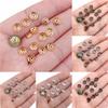 300Pcs 6mm DIY Bead Caps Hollow Flower End Cap Connectors for Jewelry Making