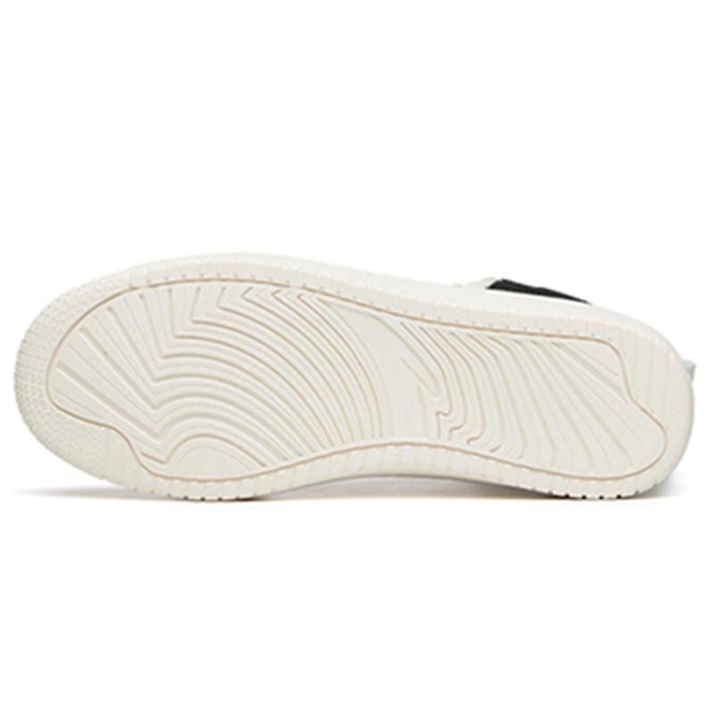 Anta Life Collection Anti Slip Wear Resistant High Top Skateboard Shoes Men's White Black Sneakers 912038010-17