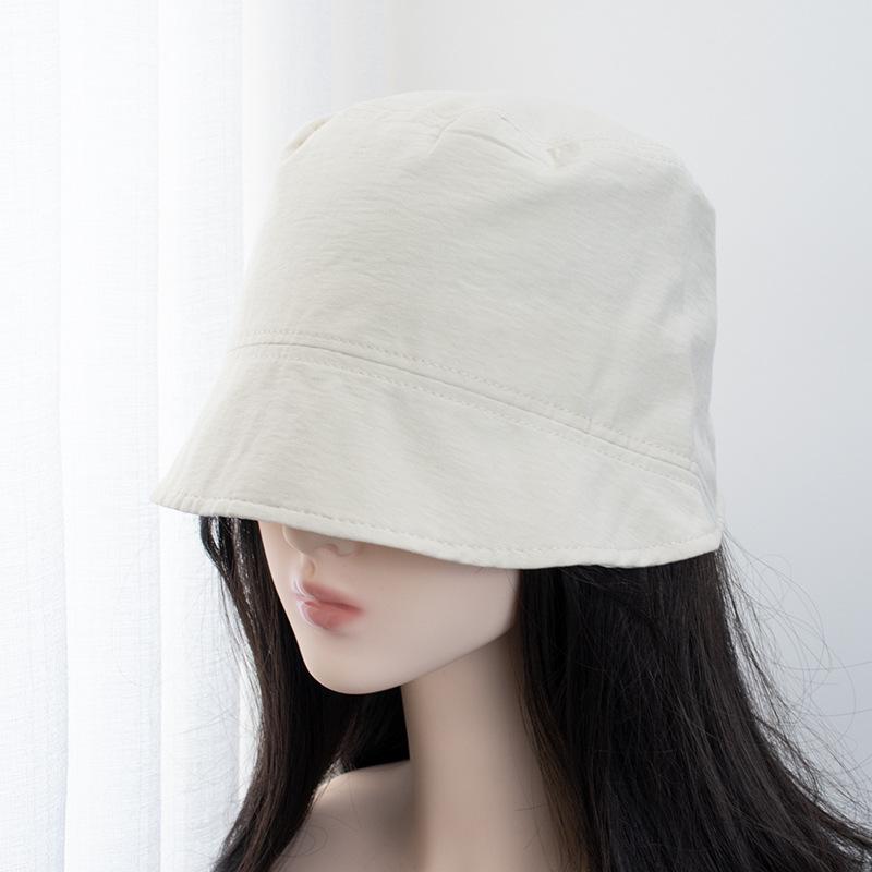 Short Brimmed Basin Hat for Spring Summer Sun Protection Fisherman Hat for Leisure Versatile Bucket Hat Foldable Solid Color Hat for Women