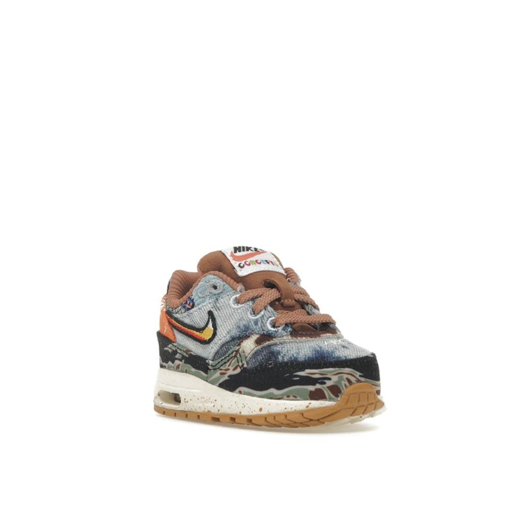 Nike Concepts X Air Max 1 SP TD Heavy Baby Sneakers Multi-Color Wild-Violet Sail DR2363-700