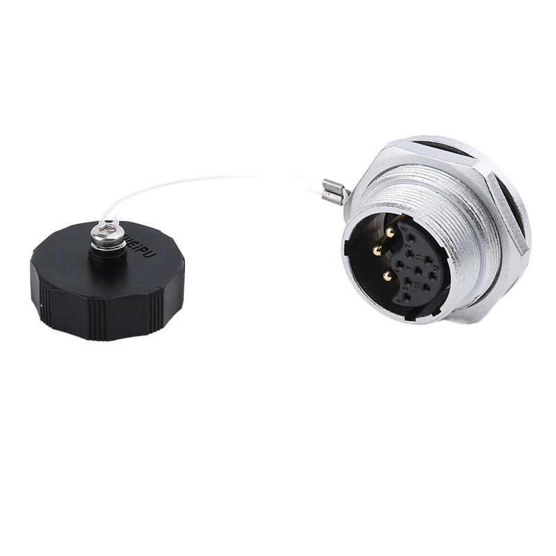 WEIPU WS24 TQ/ZMQ 2 3 4 9 10 12 19 Pin Electrical Wire Soldering Charger Aviation M24 Connector Metal Power Adapter IP65