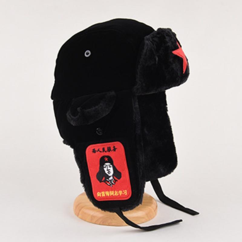 Шапка Thunderbird для мужчин, зимняя, теплая, детская, хлопковая, детская, для езды на велосипеде, красная, с пентаграммой, толстая, для холодной погоды