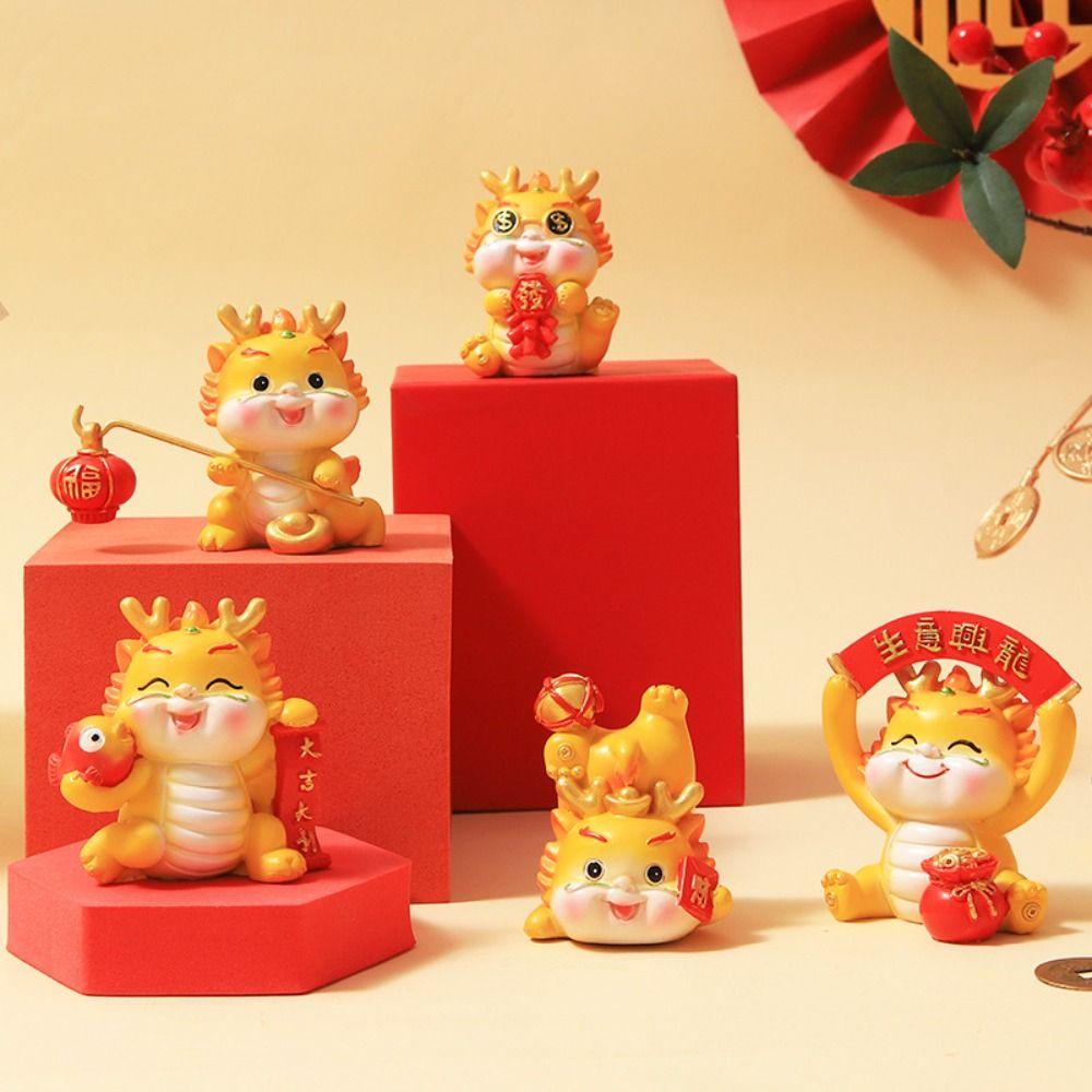 Зодиакальный дракон Дракон Микро Ландшафтные украшения Автомобильные аксессуары