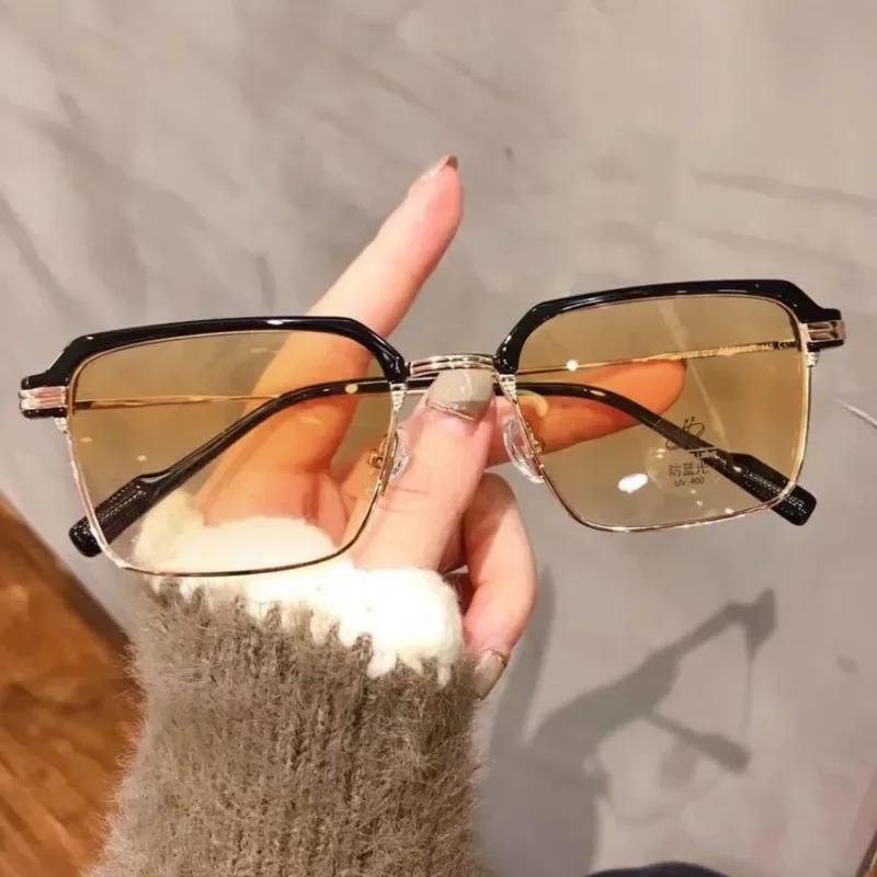 Мужские деловые фотохромные очки для близорукости, модные очки с защитой от синего света для близорукости, меняющие цвет компьютерные очки от 0 до -4.0