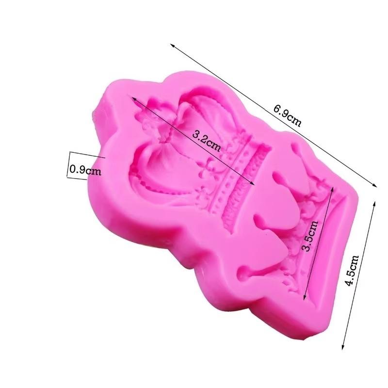 3D Crowns Princess Queen силиконовая форма помадка торт кекс украшения инструменты глина смола конфеты формы BKitchen Akeware Garden