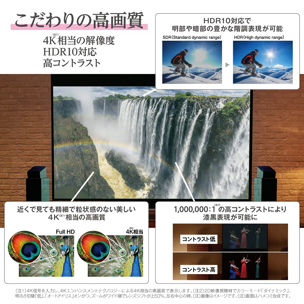 Совместимость с проектором Epson Dreamio Home Совместимость с USB-динамиком Модель EH-TW7100 (1000001 3000лм) 4K/HDR 3D/встроенный Bluetooth